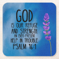 Psalm 46:1 Christian Bible Verse Art