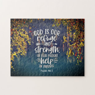Psalm 46:1 God is our Refuge and Strength Jigsaw Puzzle