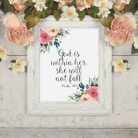 Psalm 46:5 God is within her, Girl Bible Scripture