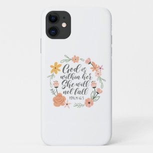 Psalm 46:5 God is within her she will not fall Case-Mate iPhone Case