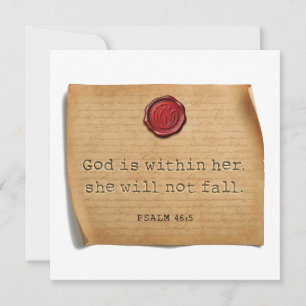PSALM 46:5 - Personalised Notecard