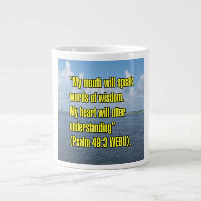Psalm 49:3 WEBU Mug (Front)