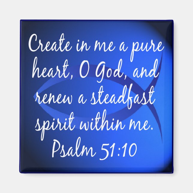 Psalm 51:10 magnet (Front)