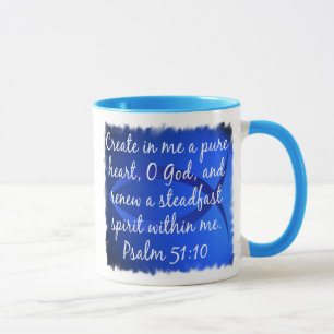 Psalm 51:10 mug