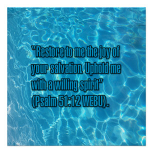 Psalm 51:12 WEBU Poster