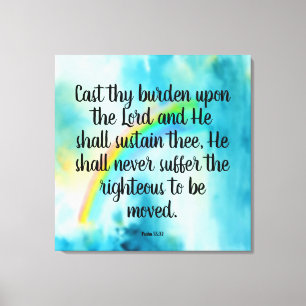 Psalm 55:22 Canvas Print