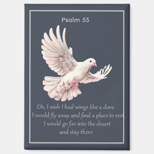 Psalm 55 Introvert Christian Quote Fly Away Magnet