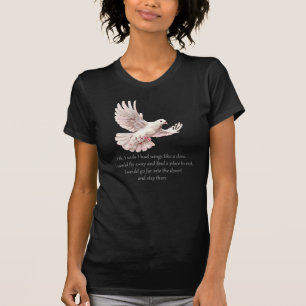 Psalm 55 Introvert Christian Quote Fly Away T-Shirt