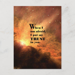 Psalm 56:3 postcard