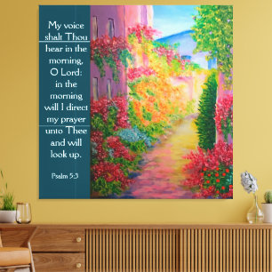Psalm 5:3 canvas print
