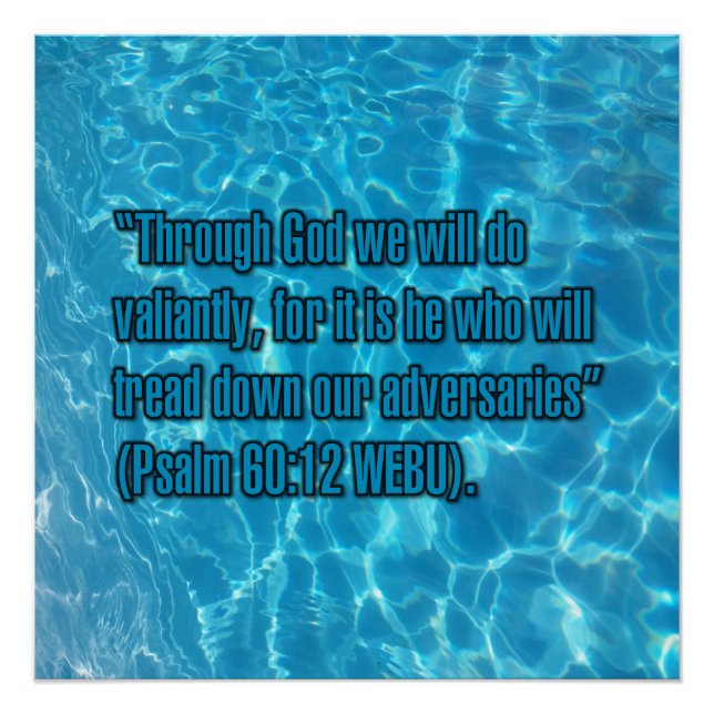 Psalm 60:12 WEBU Poster (Front)