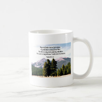 Psalm 62:1,2 coffee mug