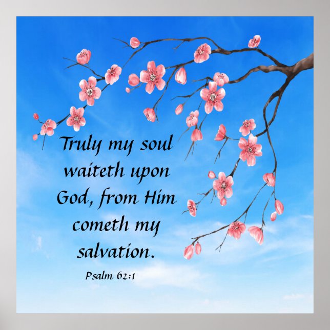 Psalm 62:1  poster (Front)