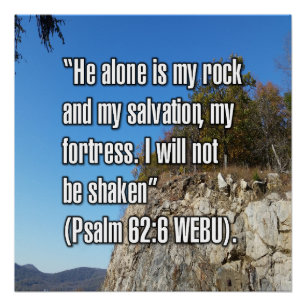 Psalm 62:6 WEBU Poster
