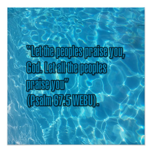 Psalm 67:5 WEBU Poster (Front)