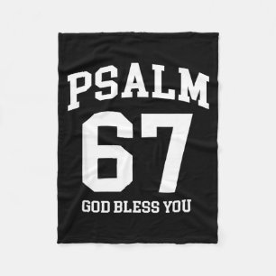 Psalm 67 Christian 6 7 Six Seven Jesus Funny Meme  Fleece Blanket