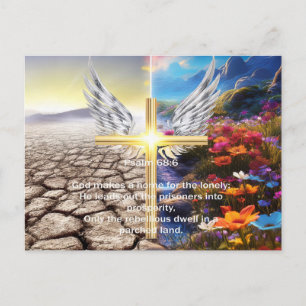 Psalm 68 postcard