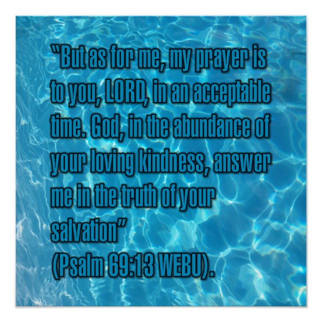 Psalm 69:13 WEBU Poster (Front)