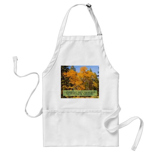 Psalm 69:30 Apron (Front)