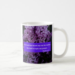 Psalm 6:9 God Accepts My Prayer Bible Verse Coffee Mug