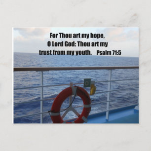 Psalm 71:5 postcard