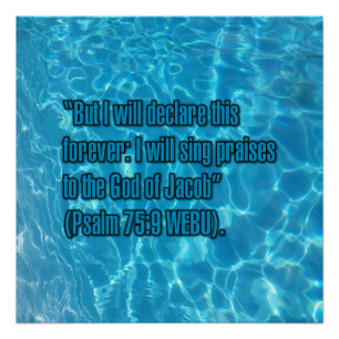 Psalm 75:9 WEBU Poster