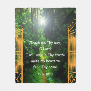 Psalm 86:11  fleece blanket