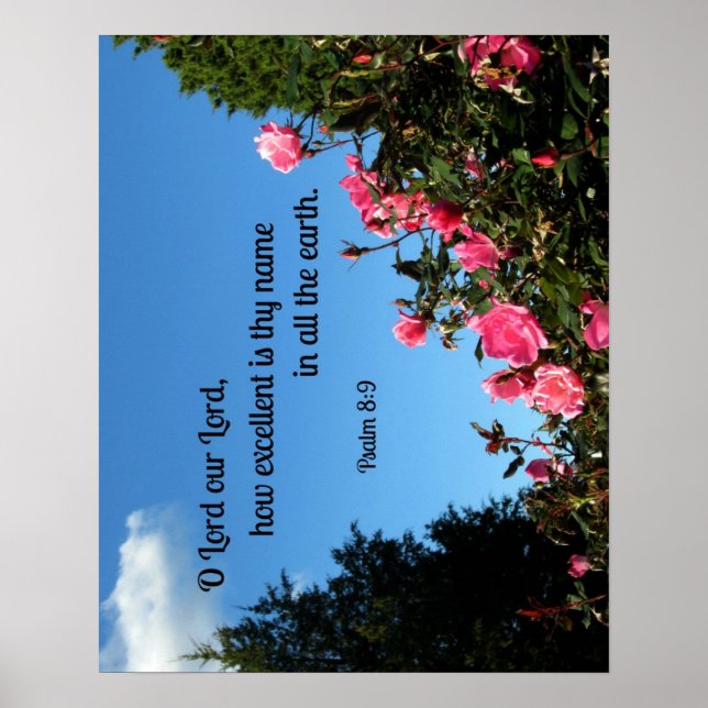 Psalm 8:9 O Lord our Lord, how excellent is thy... Poster (Front)