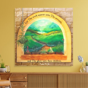 Psalm 90:16  canvas print