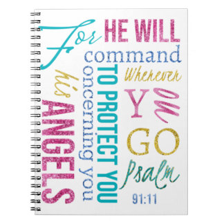 Psalm 91:11 Angel Scripture Prayer Journal Sermon