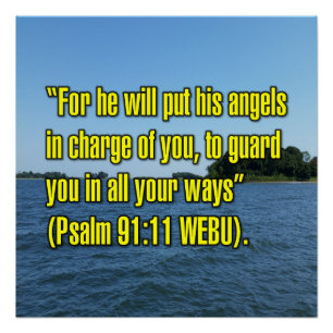 Psalm 91:11 WEBU Poster
