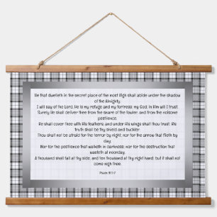 Psalm 91:1-7 hanging tapestry