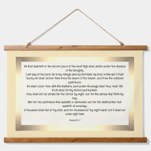 Psalm 91:1-7 hanging tapestry