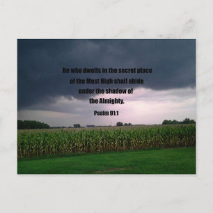 Psalm 91:1 He who dwells in the secret place... Postcard