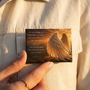Psalm 91:4 Angel Wings Christian Faith