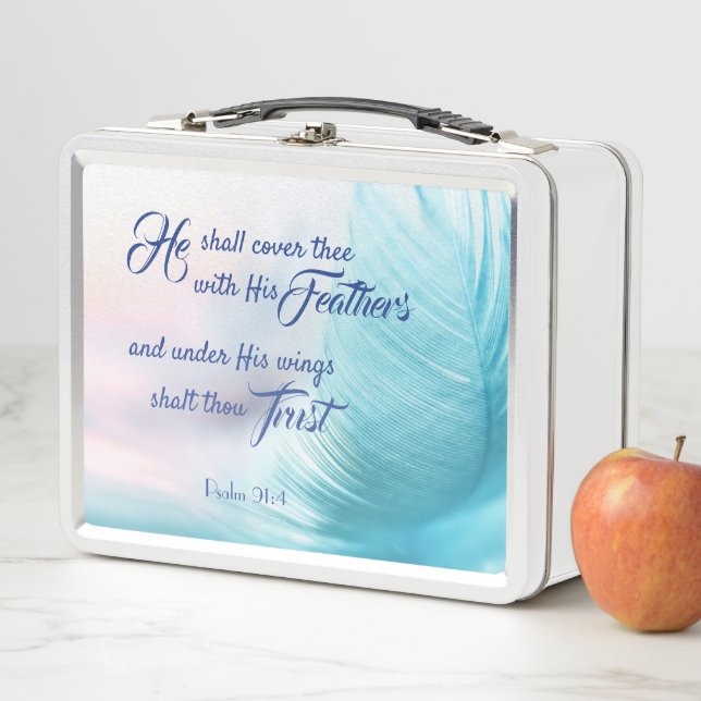 Psalm 91:4 King James Lunch Box (In Situ)