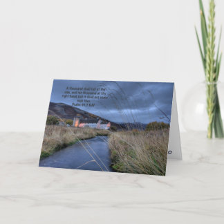 Psalm 91: 7 Greeting Card
