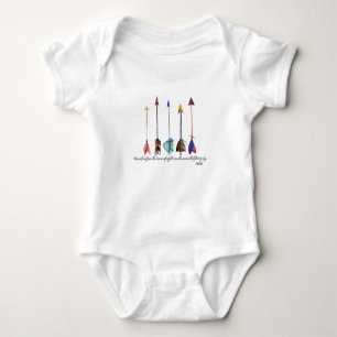 Psalm 91 Arrow Baby Bodysuit
