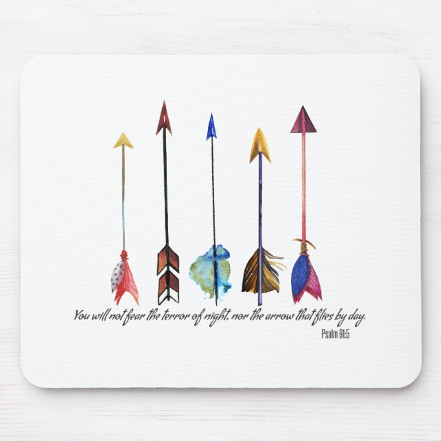 Psalm 91 Arrow Mouse Pad (Front)