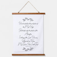 Psalm 91 Bible Art With Botanical Leaves Christian