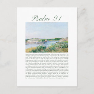Psalm 91 Bible Verse postcard