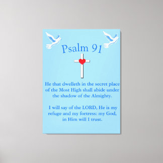 Psalm 91 canvas print