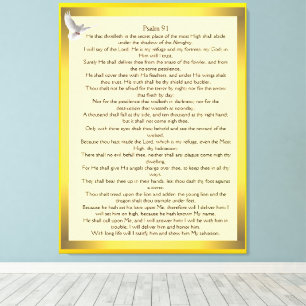 Psalm 91 canvas print