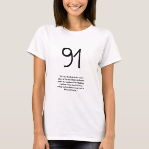 Psalm 91 Christian T-Shirt Woman