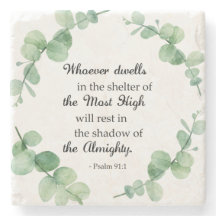 psalm 91 eucalyptus wreath christian faith bible