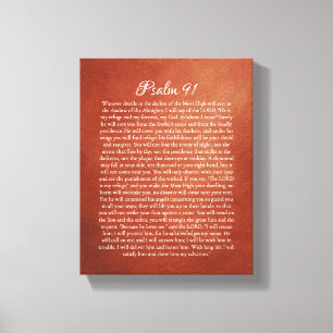 Psalm 91 for Protection Canvas Print