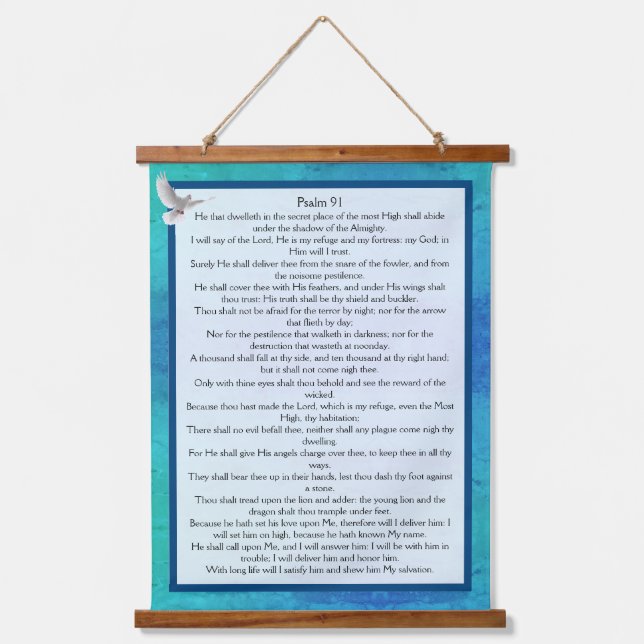Psalm 91 hanging tapestry (Front)