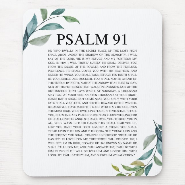 Psalm 91 NKJV Mouse Pad (Front)
