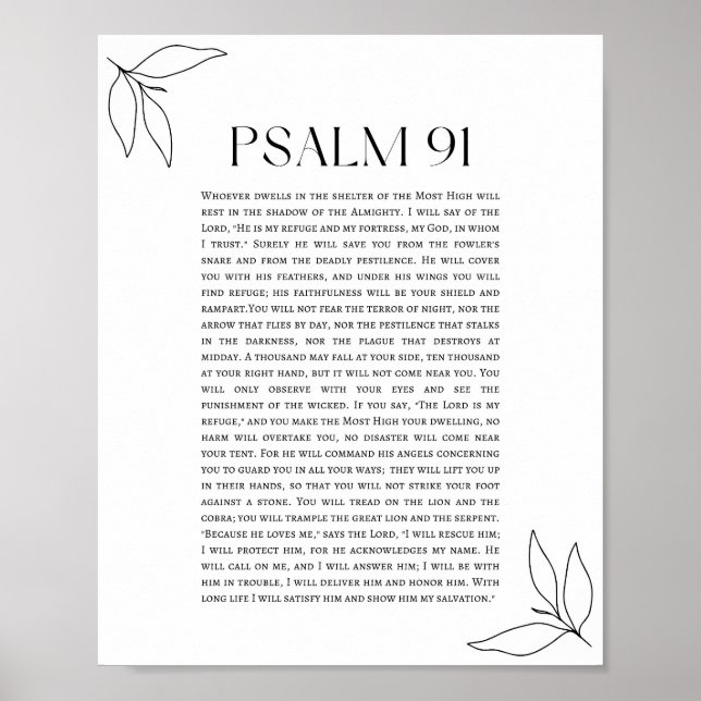 Psalm 91  poster (Front)