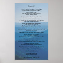 Psalm 91 Poster Can be Personalised